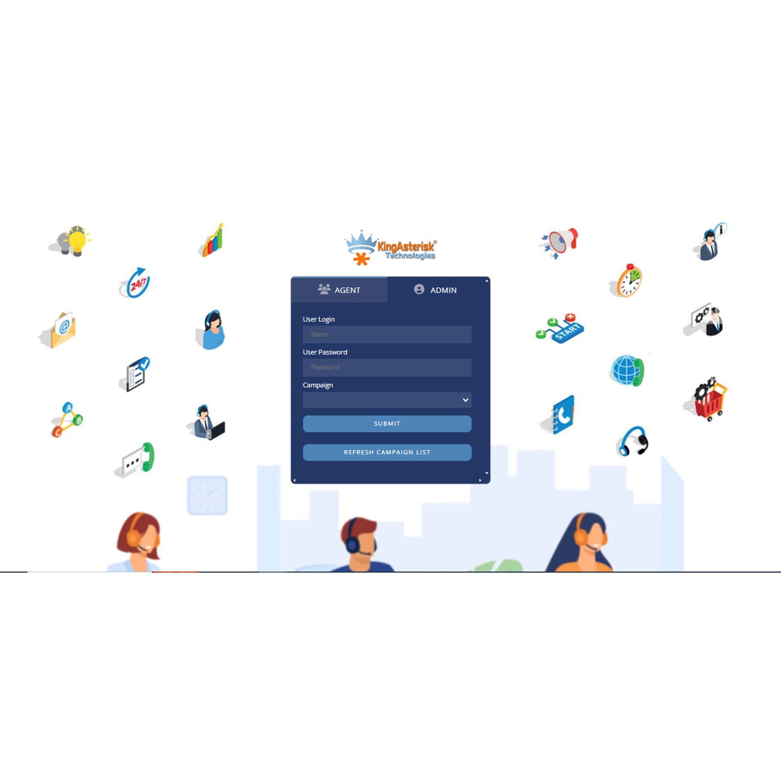 Admin - Login Screen