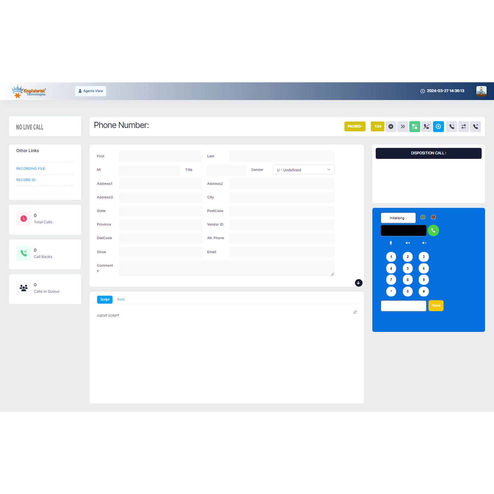 Agent - Dashboard