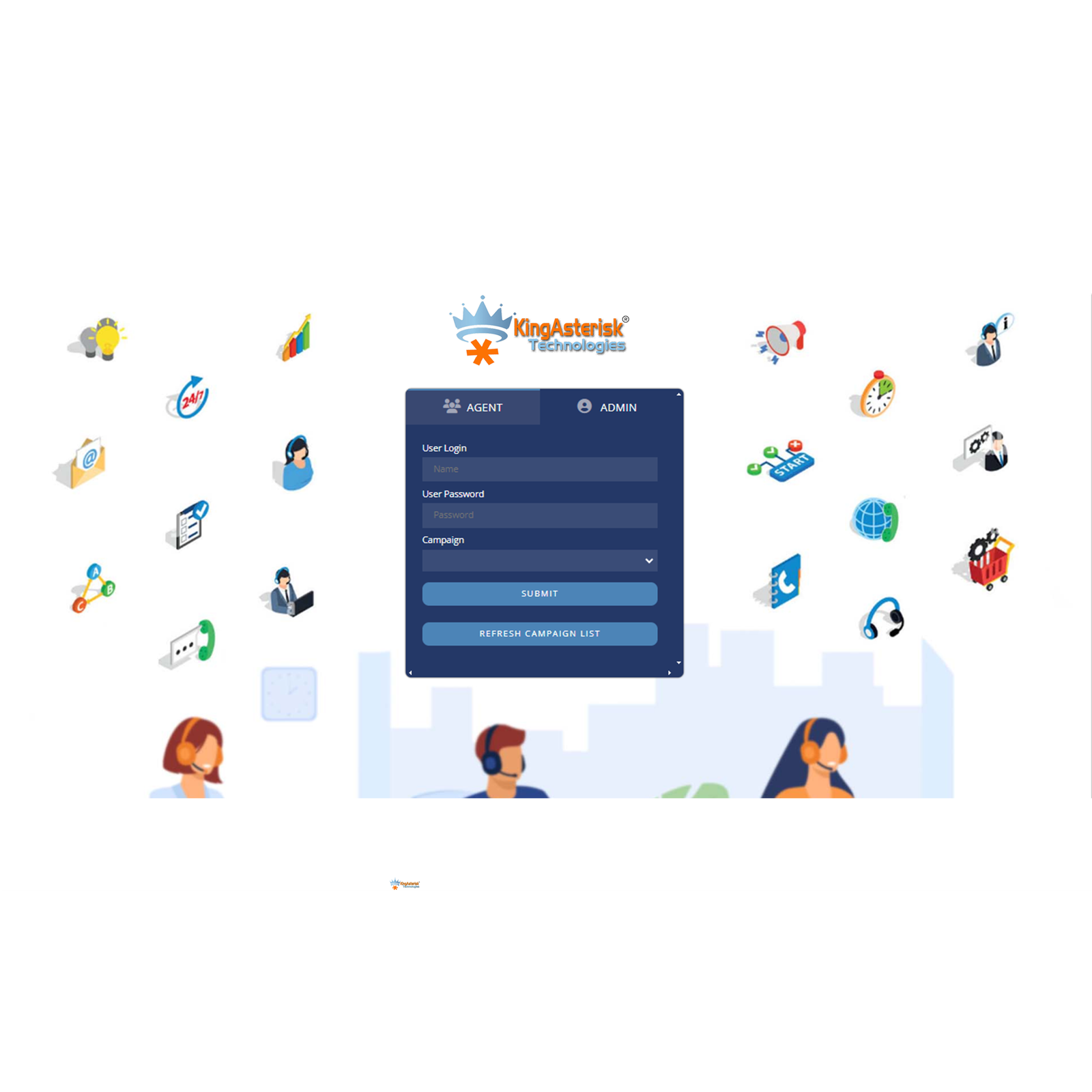 Agent - Login Screen