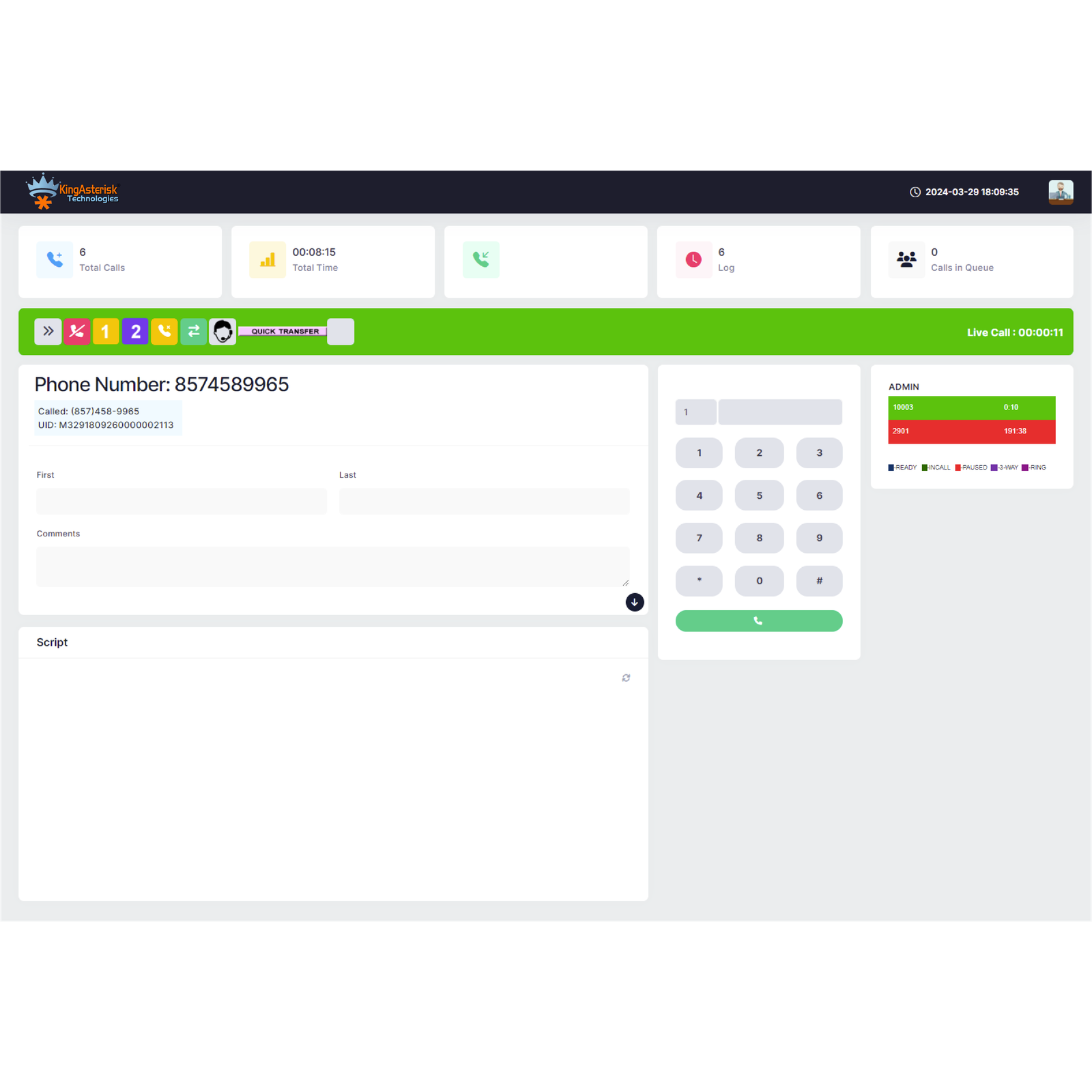 Agent layout