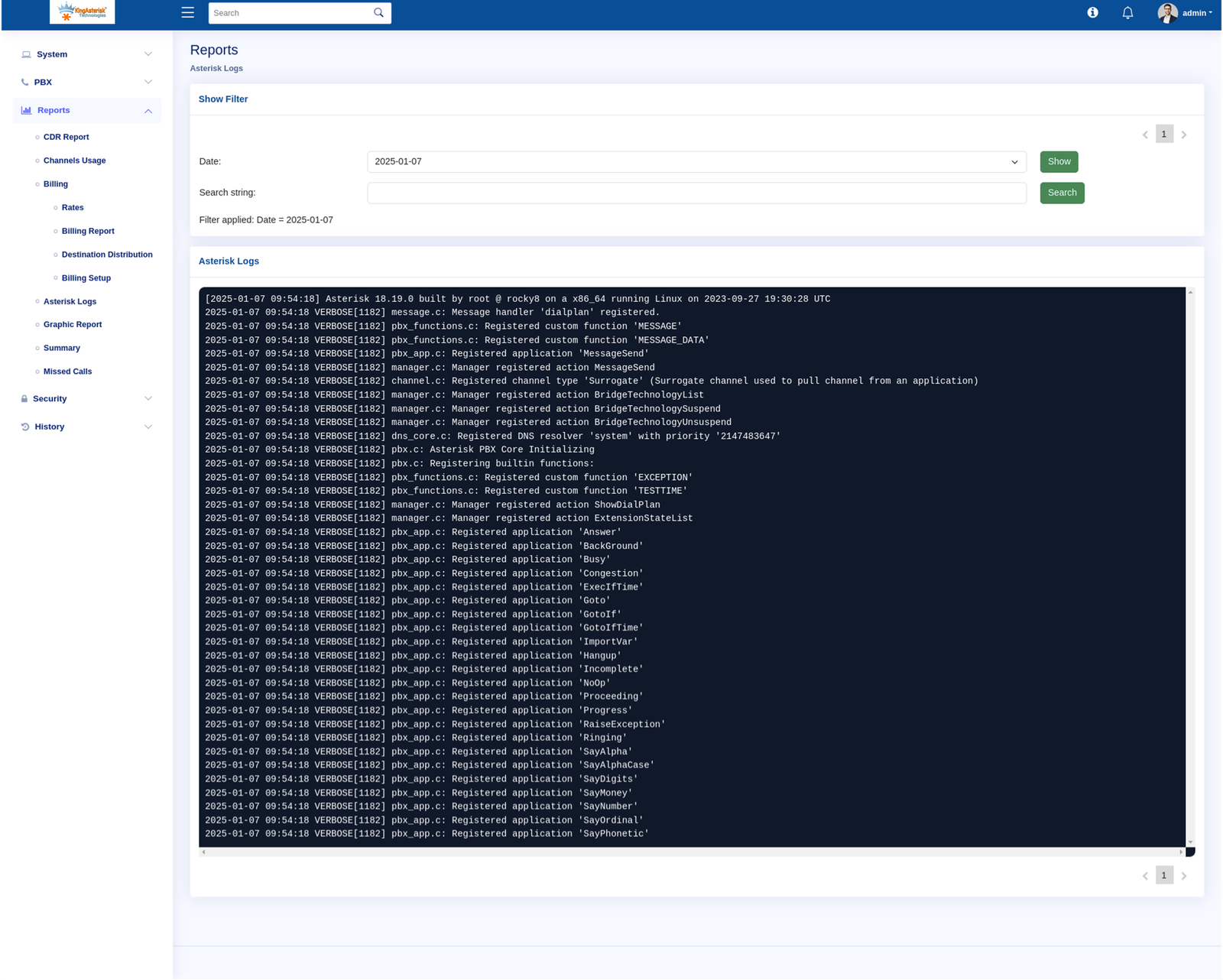 Asterisk log