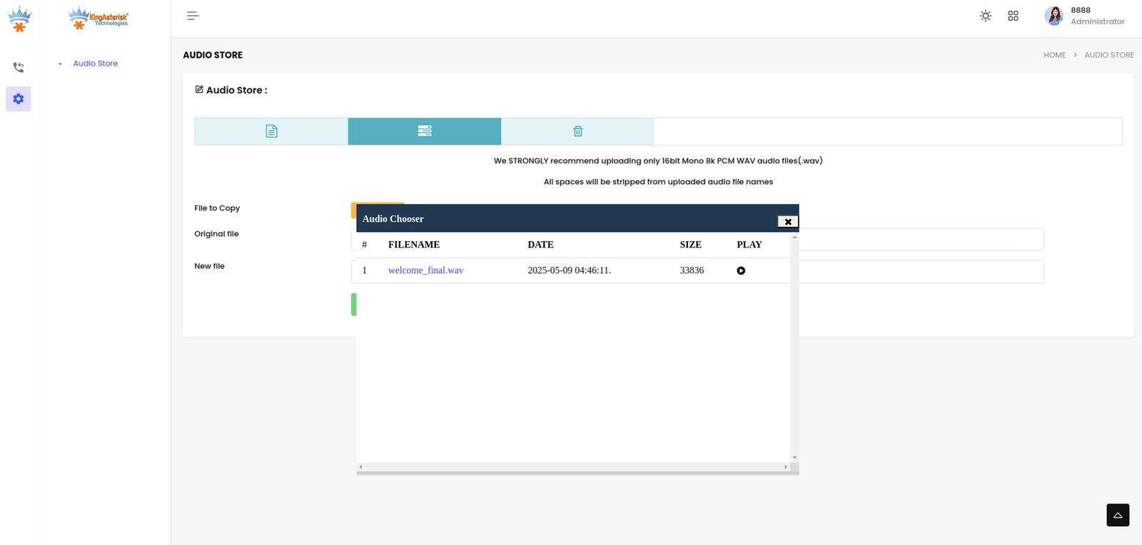 Inbound Dialer Feature Agent screen