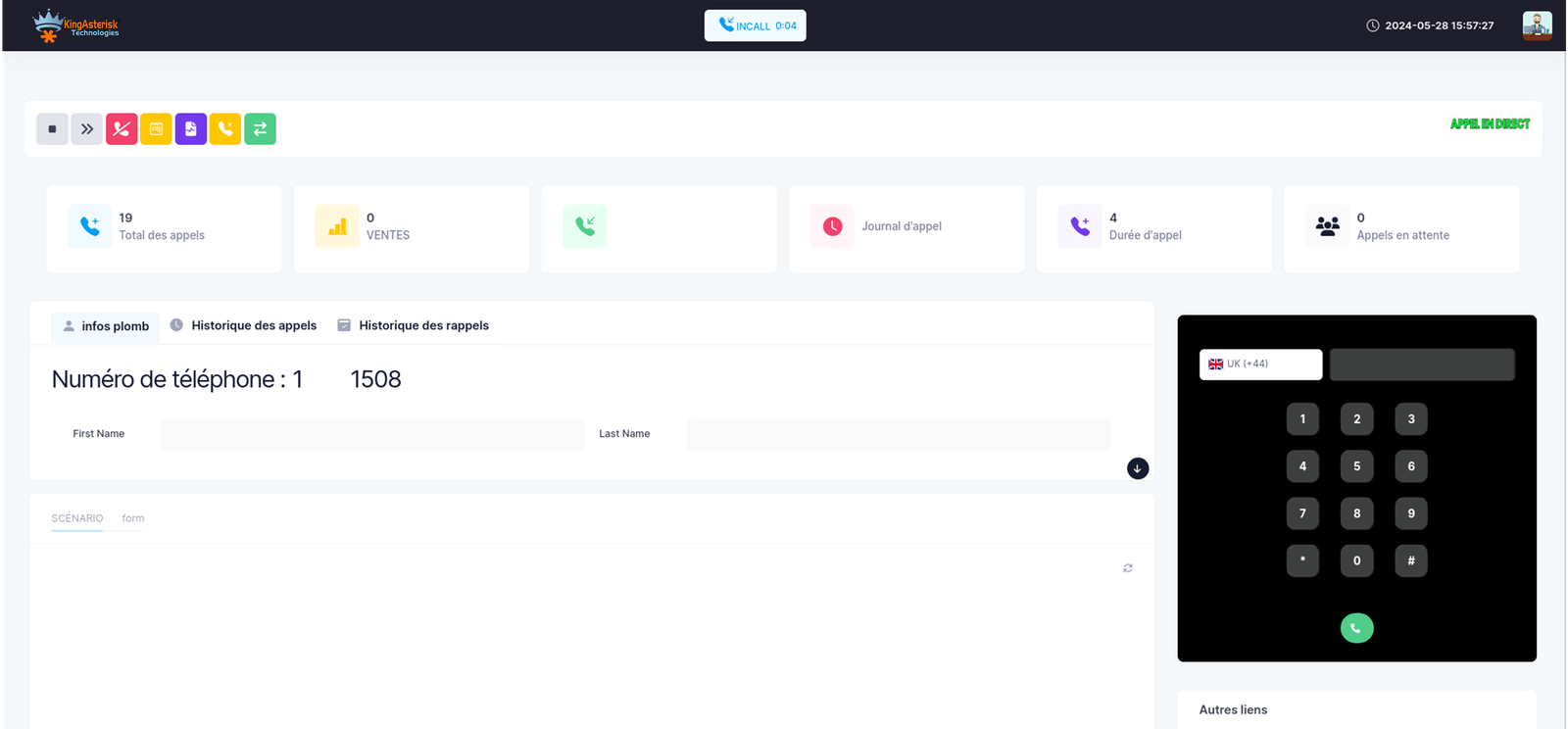 agent dashboard
