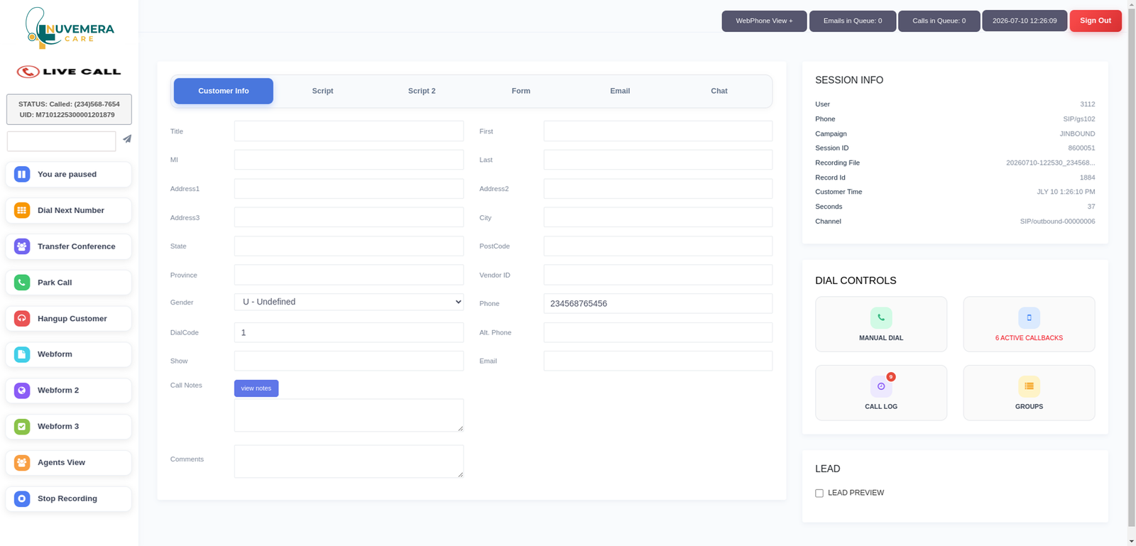 Agent Dashboard (Live Call) (2) 1